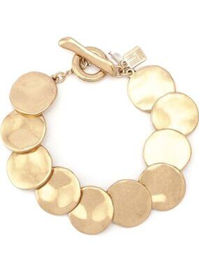 Heirloom Charm Bracelet Lightweight Toggle Clasp 7.5" Women's Jewelry Gift